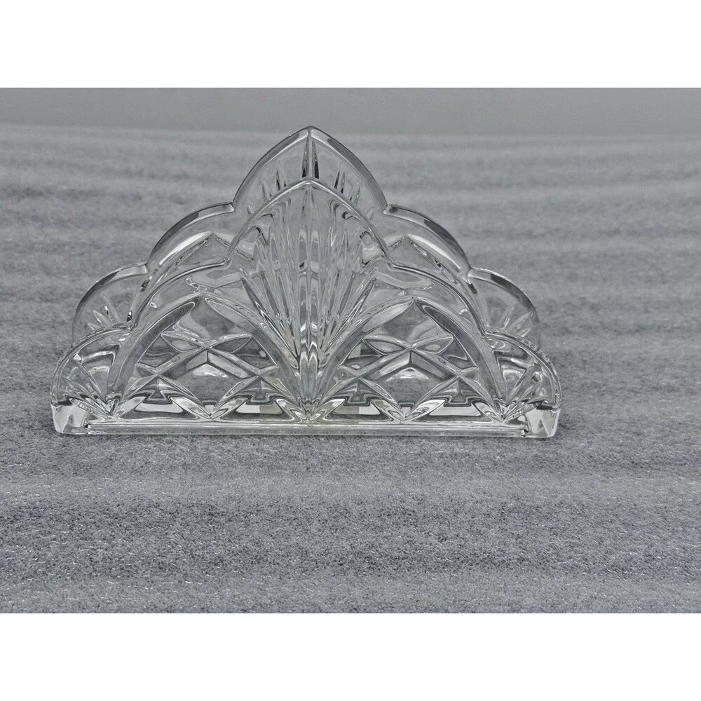 NACHTMANN CRYSTAL SERVIETTE NAPKIN HOLDER NEW  BOXED 3.5